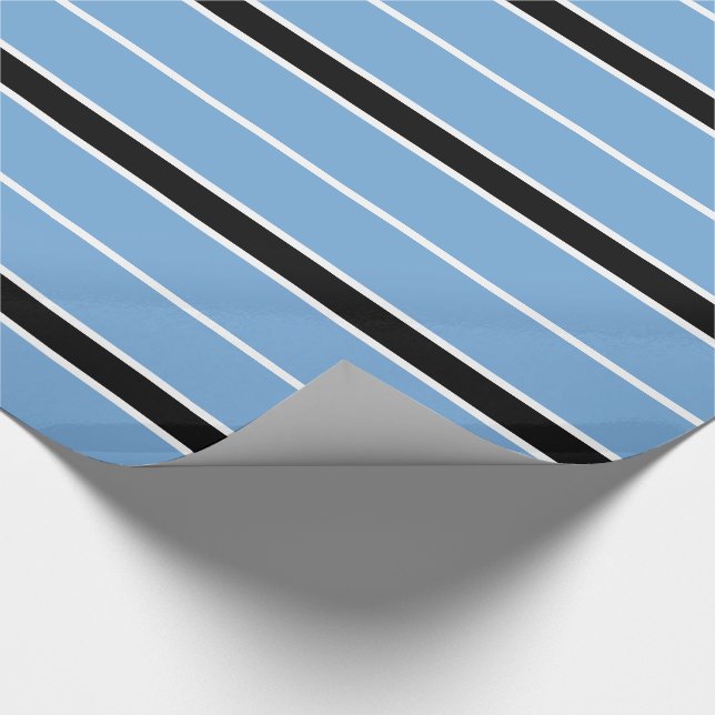 Patriotiskt Botswana Flagga Inpackningspapper Presentpapper (Hörn)