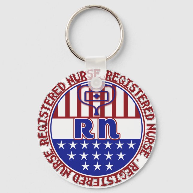 PATRIOTISKT EMBLEM FÖR RN-LEGITIMERAD NYCKELRING (Framsida)