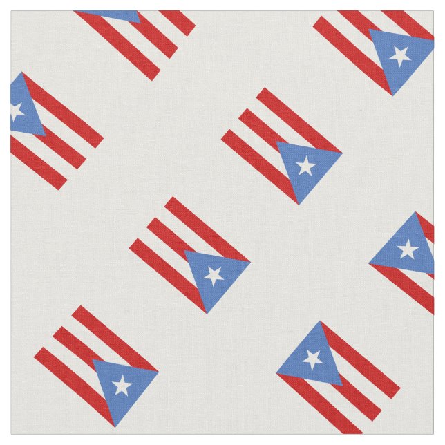 Patriotiskt: Flagga av Puerto Rico Tyg (Närbild)