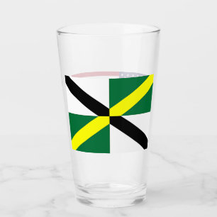 Patriotiskt glas kopp med flagga Monterey