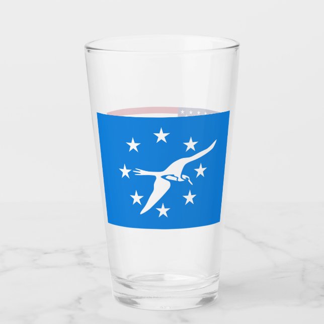 Patriotiskt glas med flaggan från Corpus Christi (Framsida)