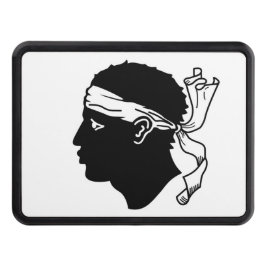 Patriotiskt hisstäcke med Flagga på Korsika Dragkroksskydd