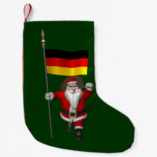 Patriotiskt Jultomten med tecken på Tysklant Liten Julstrumpa