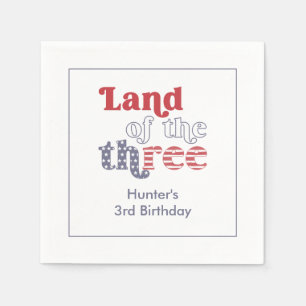 Patriotiskt land Party, 3:e födelsedagen Pappersservett