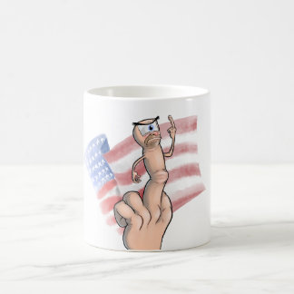 Patriotiskt långfinger kaffemugg