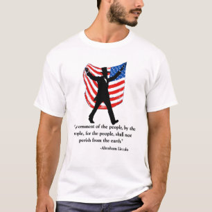 Patriotiskt Lincoln-citat 4 juli T Shirt