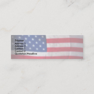 Patriotiskt magert kort