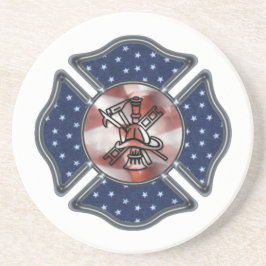 Patriotiskt maltesiskt för brandman underlägg