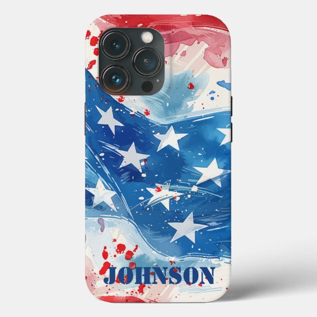 Patriotiskt Militärt Amerika USA iPhone-fodral (Baksida )