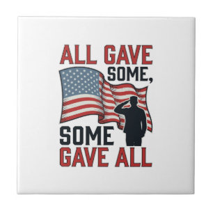 Patriotiskt Minne Alla Gav Några Några Gav Allt Sh Kakelplatta