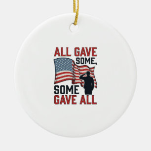 Patriotiskt Minne Allt Gav Vissa Vissa Gav Allt Sh Julgransprydnad Keramik