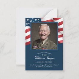 Patriotiskt minnesbetskuggs kort