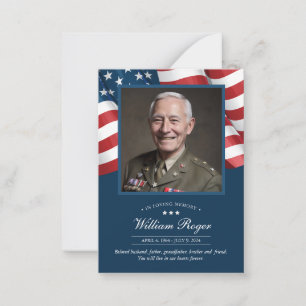 Patriotiskt minnesbetskuggs kort