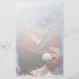 Patriotiskt Örn-Stationärt Brevpapper