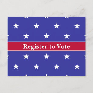 Patriotiskt register för röstvykort vykort