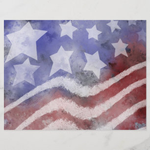 Patriotiskt Scrapbookpapper