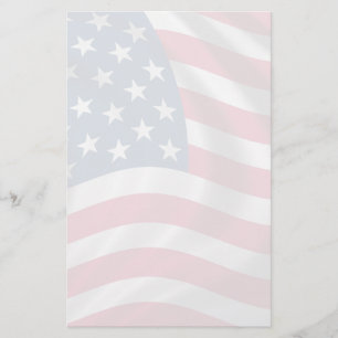 Patriotiskt stationärt brevpapper