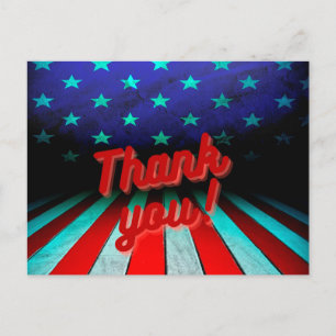 Patriotiskt Tack! Vykort
