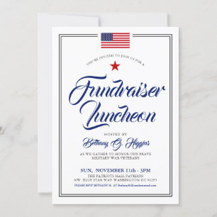 Patriotiskt tema Event Amerikansk flagg-inbjudan Inbjudningar