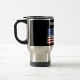 Patriotiskt tema för brandmantravel mug resemugg