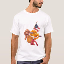 Patriotiskt tema med marionett, Flagga och solros