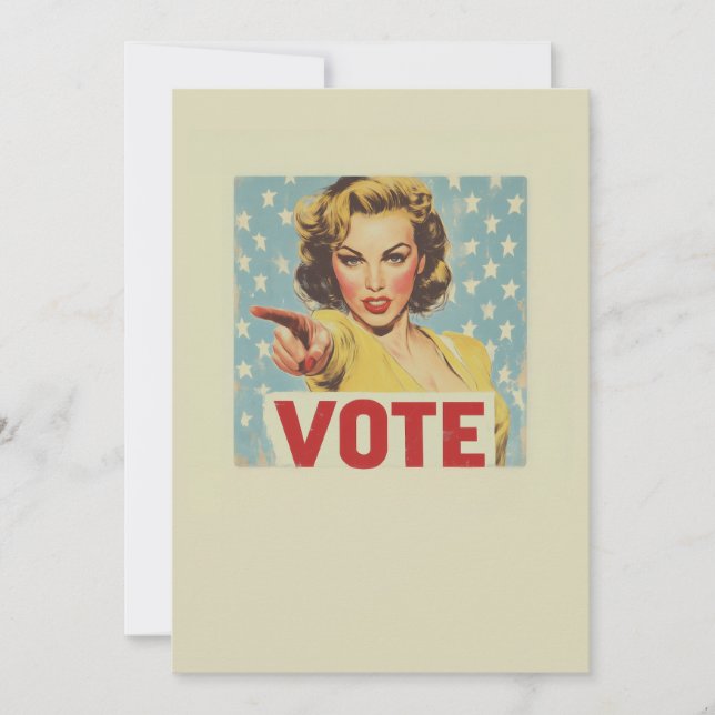 Patriotiskt upprop: Rösta! Inbjudningar (Framsida)