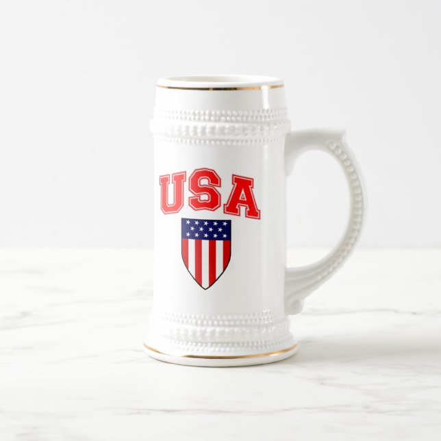 Patriotiskt USA Amerikansk flaggsköld Sejdel (Höger)