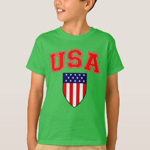 Patriotiskt USA Amerikansk flaggsköld Tröja