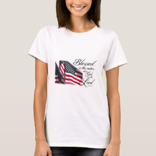 Patriotiskt välsignat är nationen t shirt