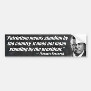 Patriotism betyder anseende av landet bildekal