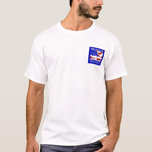 Patriotism för utslagsplats för Bulloch Teaparty Tee Shirt (Framsida)