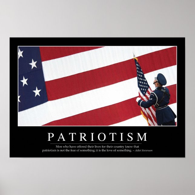 Patriotism: inspirationsoffert poster (Framsidan)
