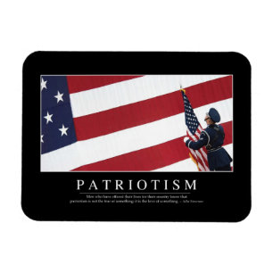 Patriotism: Inspirera citationstecken Magnet
