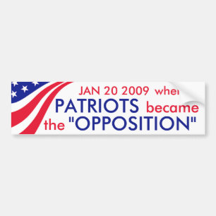 Patriotism = Opposition? Bildekal