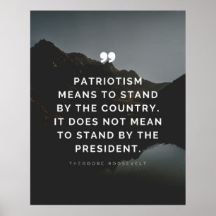 Patriotismens elak att stå vid land poster