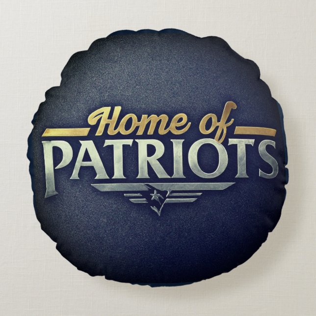Patriots hem rund kudde (Framsidan)