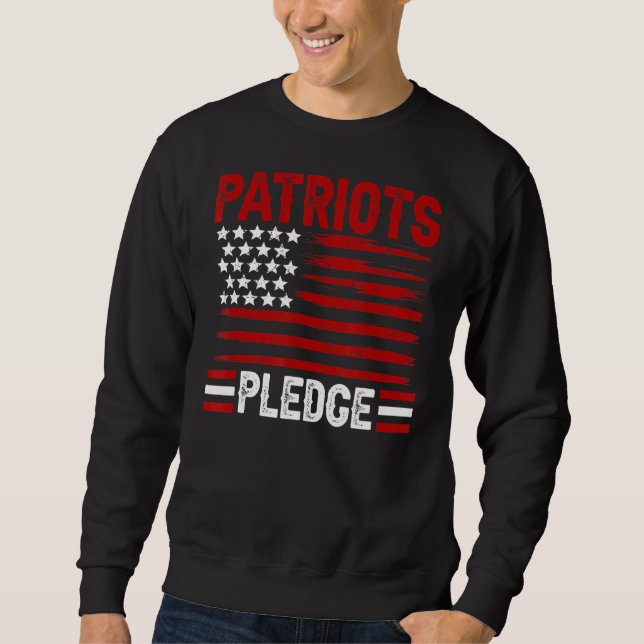 Patriots Pledge 3 Lång Ärmad Tröja (Framsida)