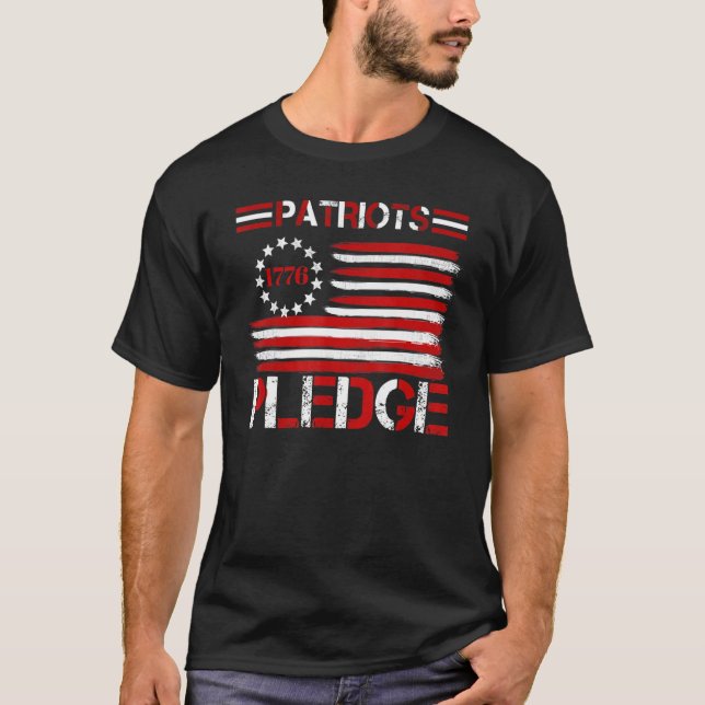 Patriots Pledge 8 T Shirt (Framsida)