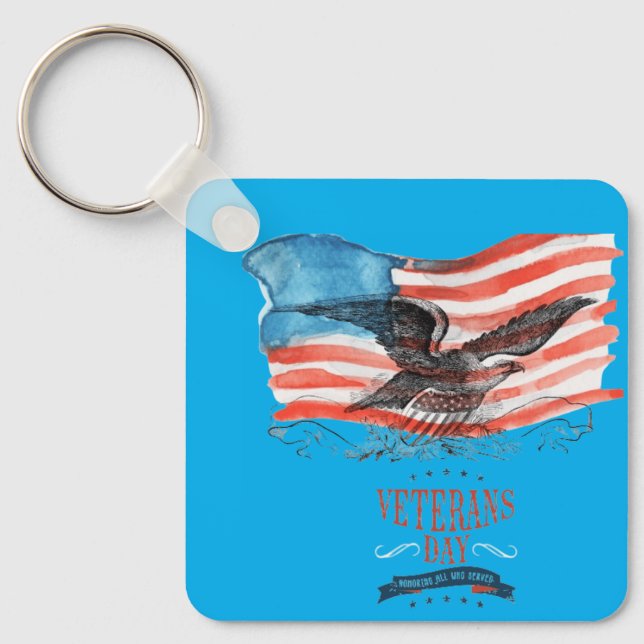 Patriots remembered azure nyckelring (Framsida)