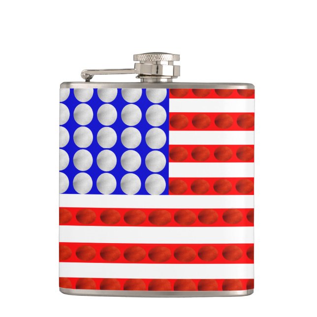 Patriots Vinyl Wrapped Flask Fickplunta (Framsidan)