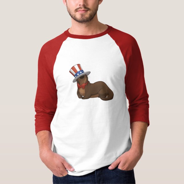 Patriotter skjorta tee shirt (Framsida)