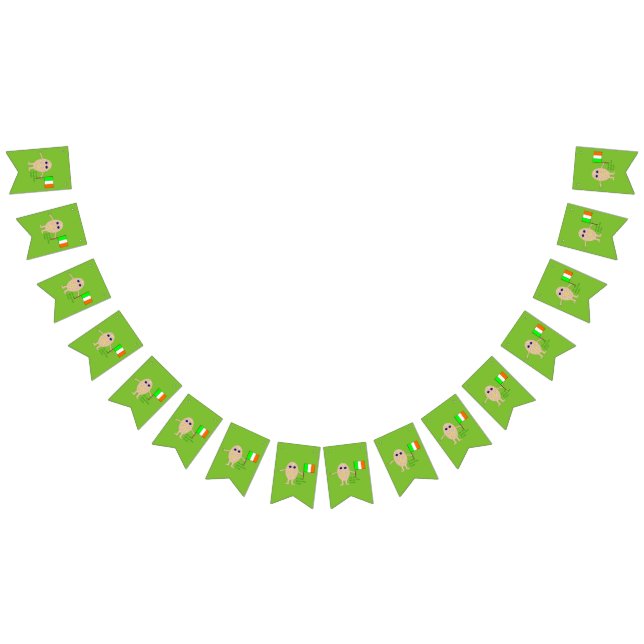 Patritoic Irish Egg Bunting Flaggor (Alla)