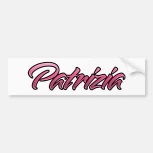 Patrizia faderade rosa Aufkleber Sticker Bildekal
