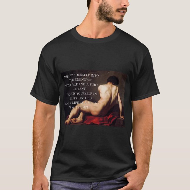 Patroclus uppnår kom nedåt t shirt (Framsida)