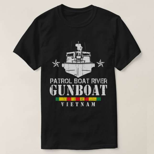 Patrol Boat River Gunboat Vietnam Veteran T-Shirt (Design framsida)