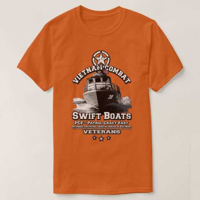 Patrol Craft Fast Swift Boats Vietnam Veterans T Shirt (Design framsida)
