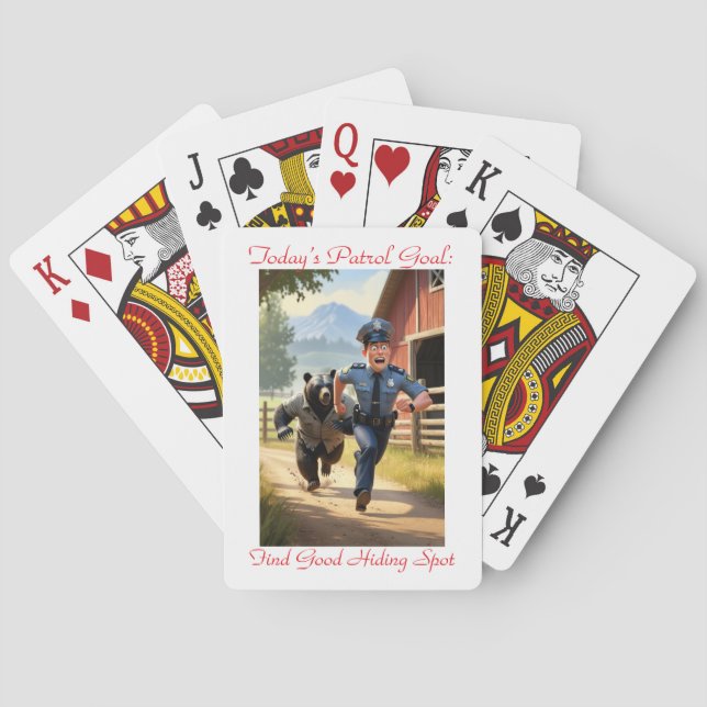 Patrol Panic Classic Playing Cards Casinokort (Baksidan)