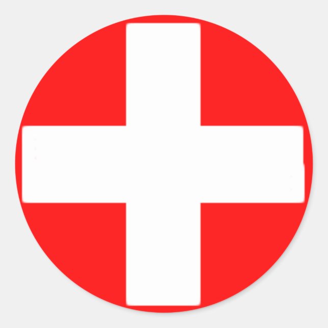 Patrol Sticker - fem Runt Klistermärke (Framsida)