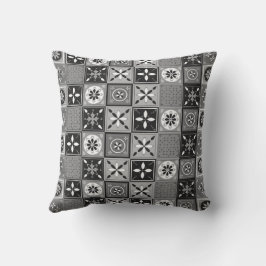 Patrón azulejo blanco y negro kudde