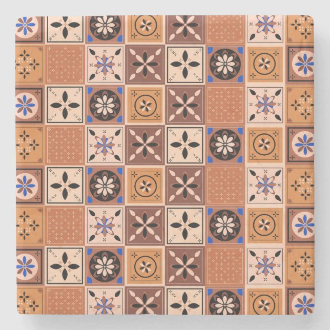 Patrón azulejo de color arena stenunderlägg (Framsidan)